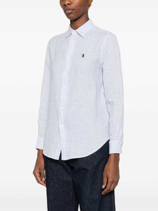 26SS 폴로 랄프로렌 포니 자수 리넨 셔츠 (211970730009) 211970730503 Blue - POLO RALPH LAUREN