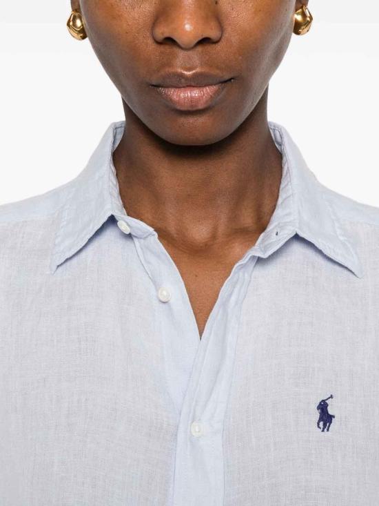 26SS 폴로 랄프로렌 포니 자수 리넨 셔츠 (211970730009) 211970730503 Blue - POLO RALPH LAUREN