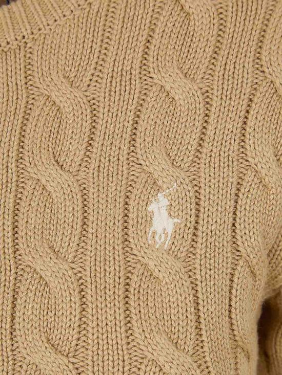 26SS 폴로 랄프로렌 폴로 자수 케이블 니트 가디건 211971868502 Light Brown - POLO RALPH LAUREN