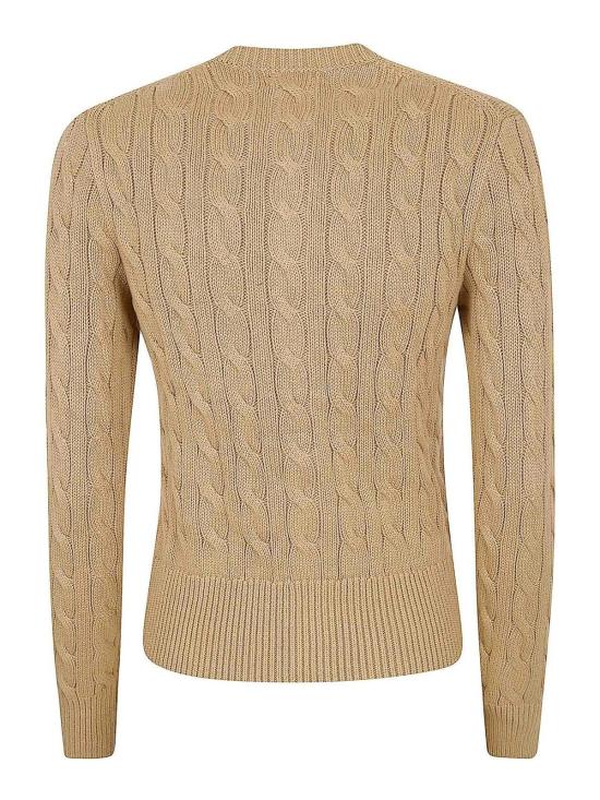 26SS 폴로 랄프로렌 폴로 자수 케이블 니트 가디건 211971868502 Light Brown - POLO RALPH LAUREN