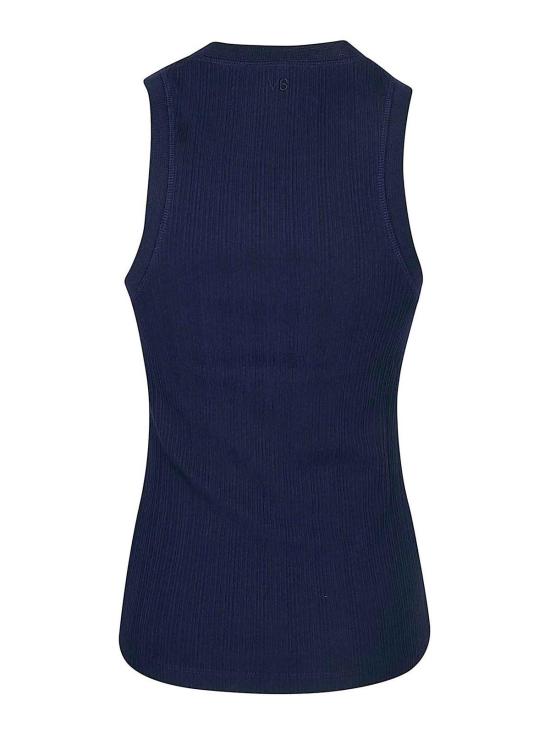 25FW 빅토리아 베컴 민소매 티셔츠 1126JTP007081A550 Dark Blue - VICTORIA BECKHAM