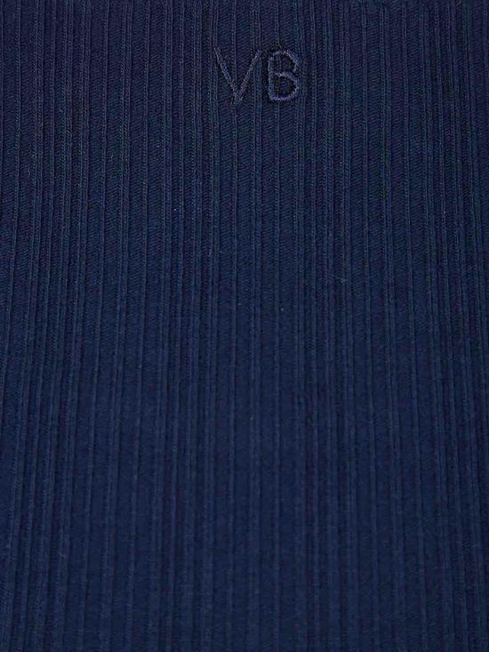 25FW 빅토리아 베컴 민소매 티셔츠 1126JTP007081A550 Dark Blue - VICTORIA BECKHAM