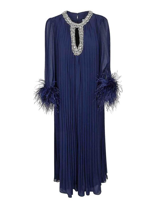 26SS 셀프 포트레이트 미디 스커트 RS26510MNAVY Dark Blue