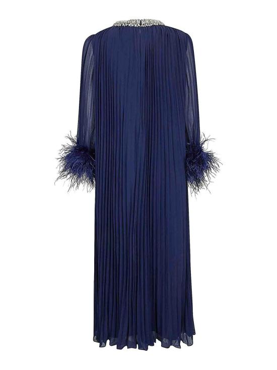 26SS 셀프 포트레이트 미디 스커트 RS26510MNAVY Dark Blue - SELF PORTRAIT