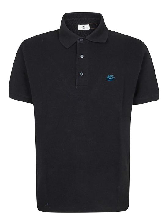 26SS 에트로 로고 코튼 폴로 티셔츠 MRMD0005AU135N0000 Black