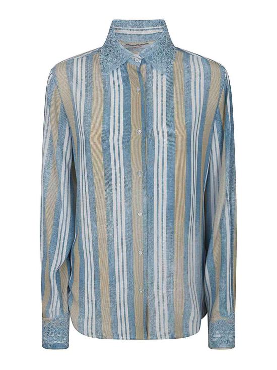 26SS 에르마노 설비노 셔츠 D482K394APOQNS4807 Blue