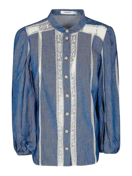 26SS 짐머만 블라우스 5604TRS261RWBLU Blue