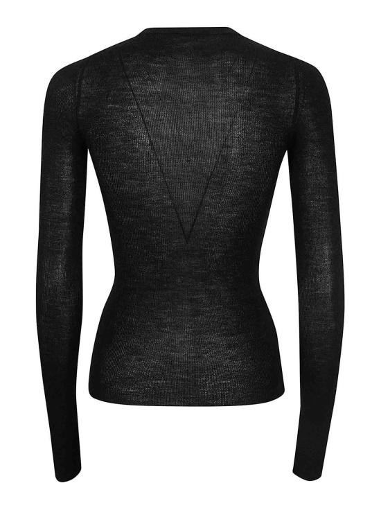 26SS 하이쿠레 긴팔 티셔츠 HEW07099MC074PXT0002 Black - HAIKURE