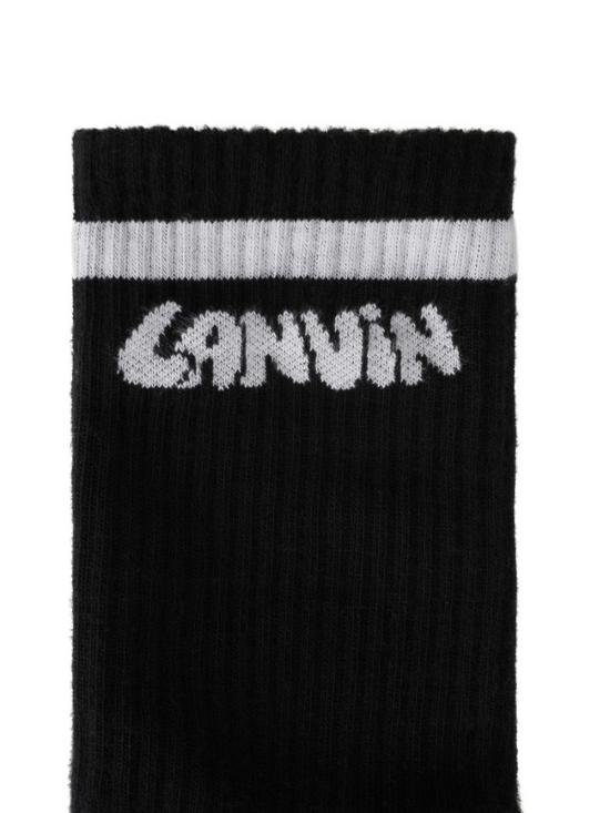 26SS 랑방 양말 AMSABSK2 C2SIP2610 Black - LANVIN