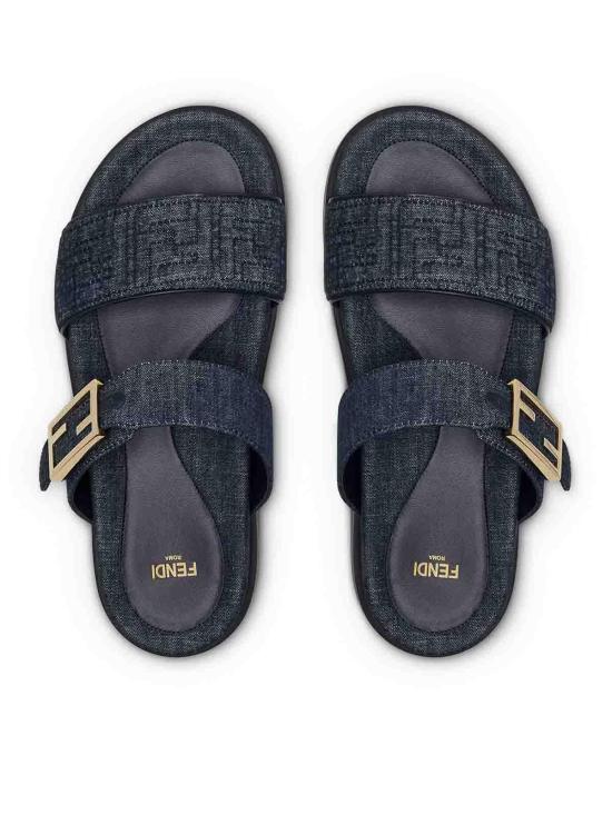 26SS 펜디 데님 펜디 필 슬라이드 8X8710AYFLF18RE - FENDI