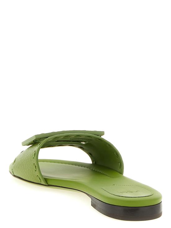 26SS 펜디 바게트 시에나 레더 슬라이드 8R8136AQY2F1VDK - FENDI