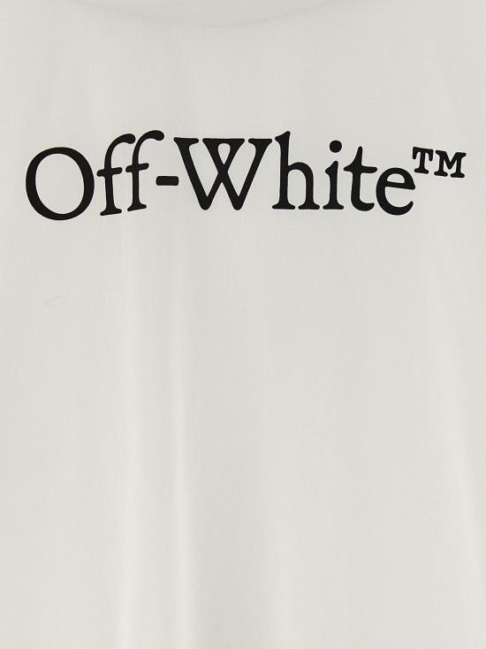 25FW 오프화이트 반팔 티셔츠 OWAA090C99JER00401100110 - OFF WHITE