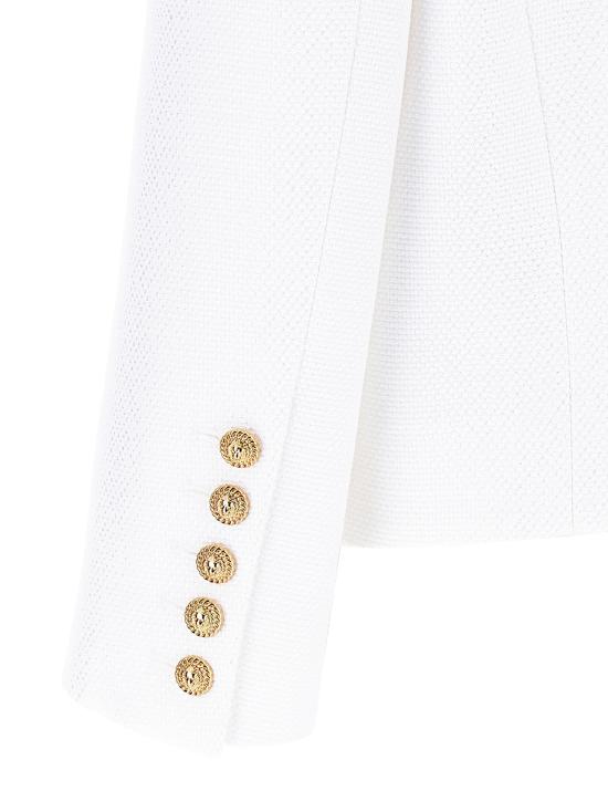 25SS 발망 수트 자켓 블레이저 스펜서 블레이저 화이트 - BALMAIN