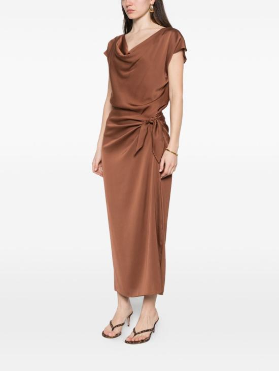 26SS 실크95파이브 미디 스커트 26065 FRENCHTIEN92 Marrone chiaro - SILK95FIVE