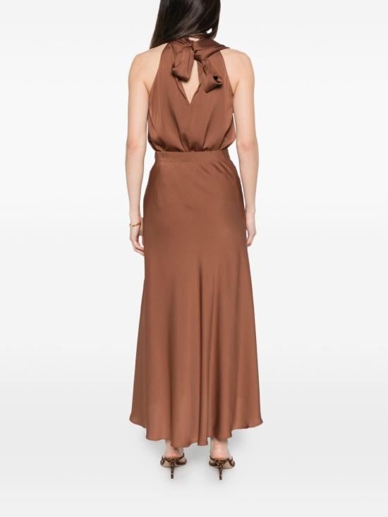 26SS 실크95파이브 미디 스커트 25380 SIRENEN92 Marrone chiaro - SILK95FIVE