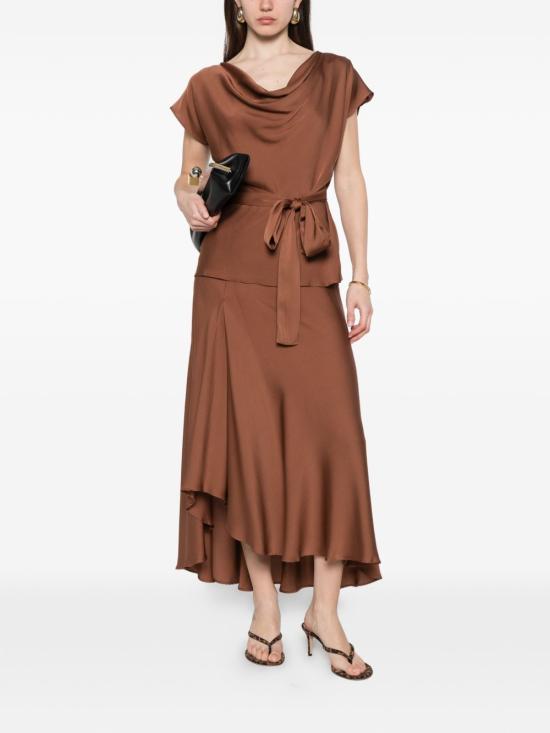 26SS 실크95파이브 민소매 티셔츠 25255 MIZNERN92 Marrone chiaro - SILK95FIVE