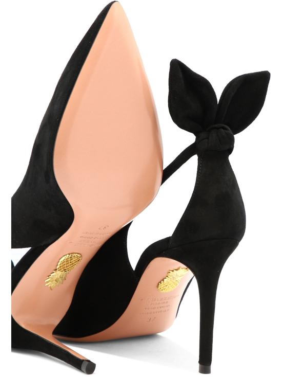 26SS 아쿠아주라 힐/펌프스 보타이 85mm 굽 블랙 슈즈 - AQUAZZURA
