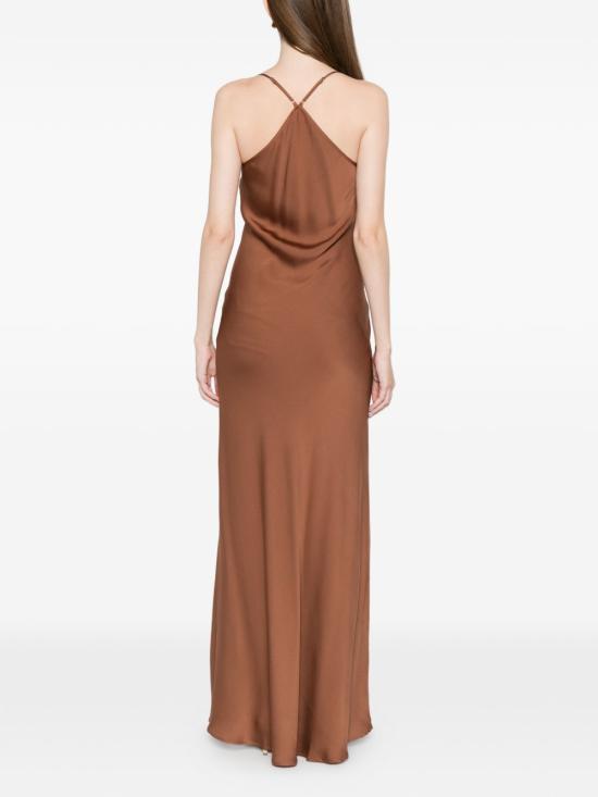 26SS 실크95파이브 롱 원피스 26050 STGERMAINEN92 Marrone chiaro - SILK95FIVE