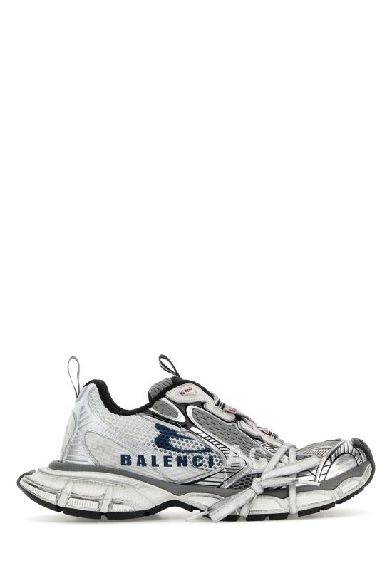26FW 발렌시아가 3xl 스플릿 로고 스니커즈 840090W3XSG 9239 WHITENAVYGREY