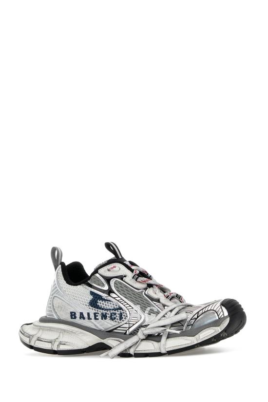 26FW 발렌시아가 3xl 스플릿 로고 스니커즈 840090W3XSG 9239 WHITENAVYGREY - BALENCIAGA