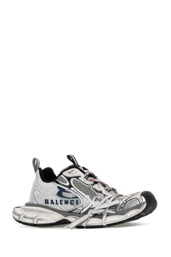 26SS 발렌시아가 3xl 스플릿 로고 스니커즈 840090W3XSG 9239 WHITENAVYGREY - BALENCIAGA