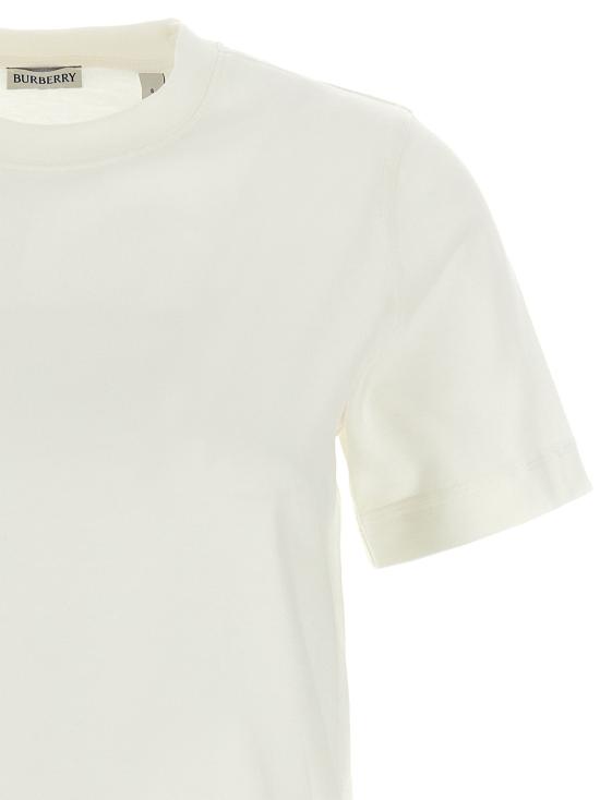 26SS 버버리 체크 라벨 티셔츠 8104886CHALK - BURBERRY