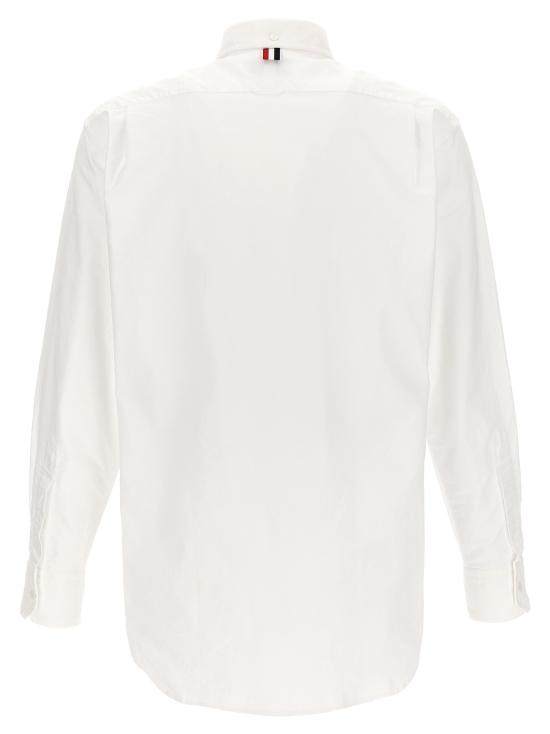 25SS 톰브라운 옥스포드 클래식 그로그랭 플래킷 긴팔 셔츠 MWL010EF0313100 - THOM BROWNE
