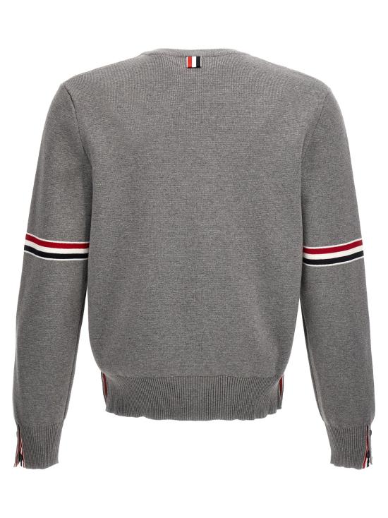 25SS 톰브라운 자카드 RWB 암밴드 니트 MKA326AY3001055 - THOM BROWNE