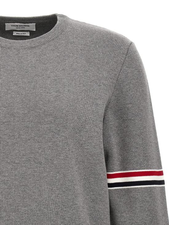 25SS 톰브라운 자카드 RWB 암밴드 니트 MKA326AY3001055 - THOM BROWNE