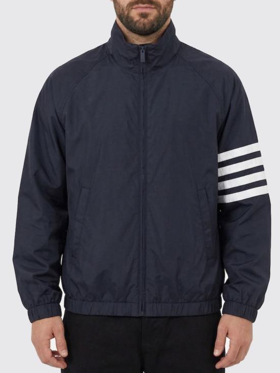 26SS 톰브라운 샤이니 립스탑 래글런 4바 트랙 재킷 MJU583C F1095 415 NAVY DOM