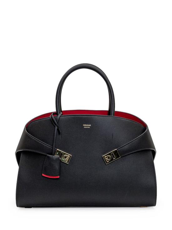 26SS 살바토레 페라가모 토트백 215608 767814 BLACK RED DOM