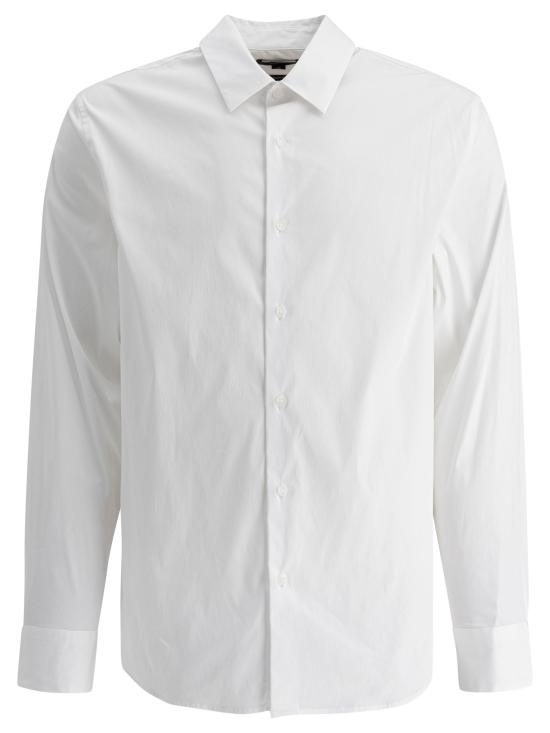 25FW 빈스 긴팔 셔츠 M08111576100WHT