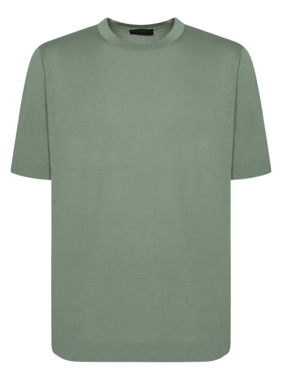 26SS 델 오글리오 반팔 티셔츠 TS0MC CR14R 520 Green
