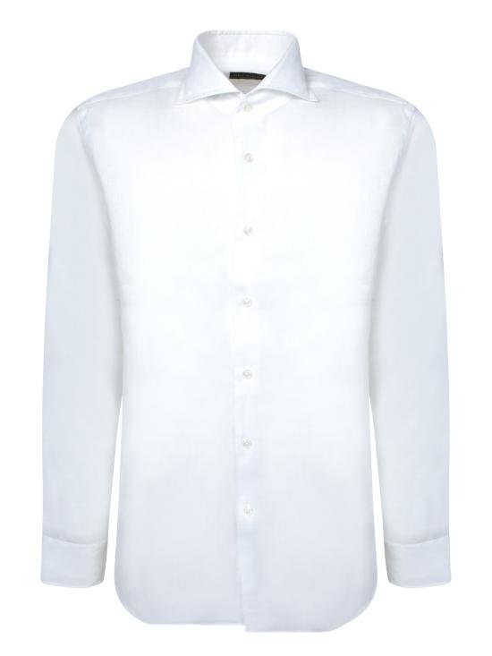 26SS 델 오글리오 긴팔 셔츠 721 11297 001 White