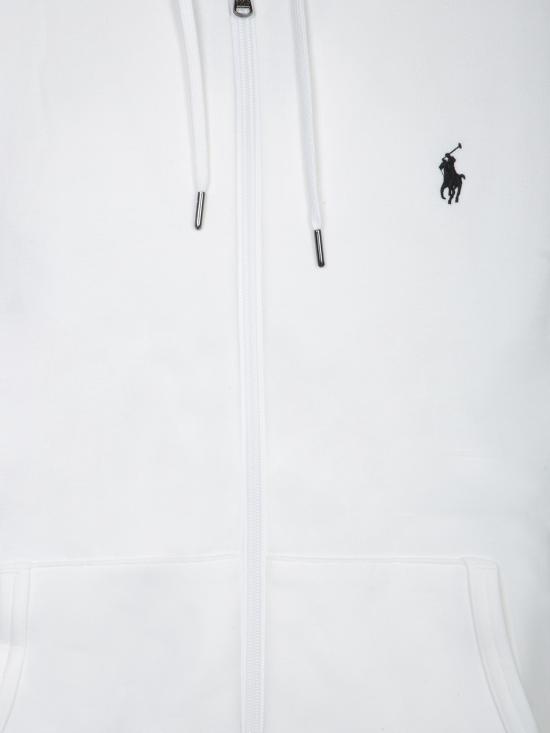 26SS 폴로 랄프로렌 더블 니트 후드 집업 710881517 083 White - POLO RALPH LAUREN