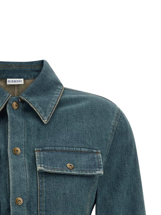 26SS 버버리 블라우스/셔츠 8118497MIDBLUE - BURBERRY