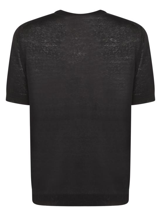 26SS 델 오글리오 스웨터 SE1MC LS16R 990 Black - DELL'OGLIO