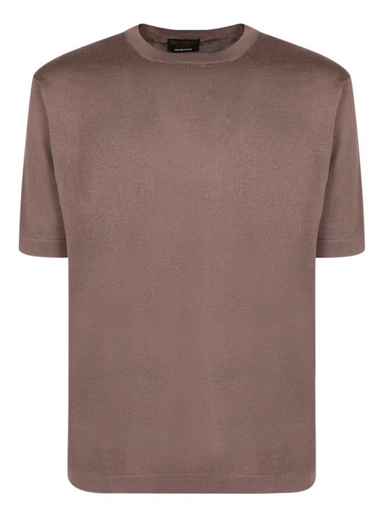 26SS 델 오글리오 반팔 티셔츠 TS0MC SU18R 921 Brown