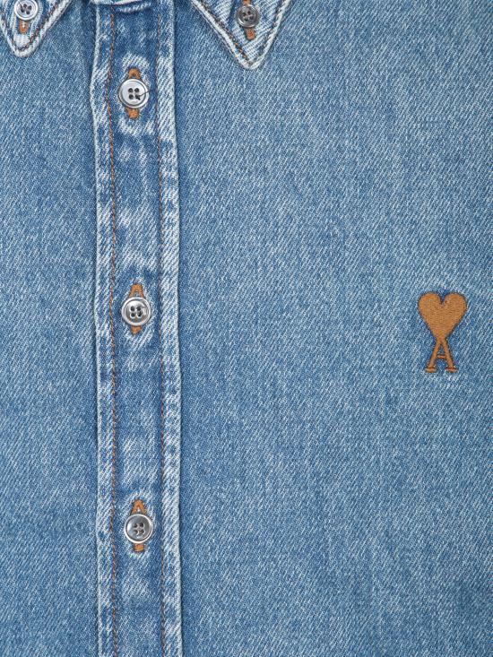 26SS 아미 데님 데님 셔츠 USH786 DE0056 480 Blue - AMI