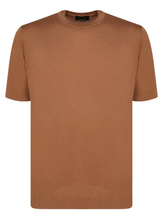 26SS 델 오글리오 반팔 티셔츠 TS0MC CR14R 070 Brown