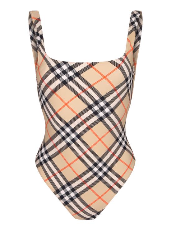 26SS 버버리 체크 원피스 수영복 8120073 B9368 Beige