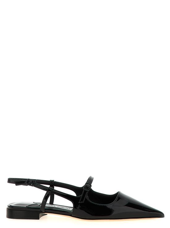 25SS 지미추 디디 플랫 슬링백 DIDIFLATPATBLACK