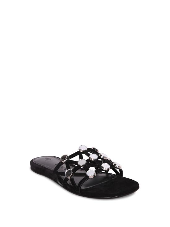 26SS 디 아티코 뮬/슬리퍼 251WSH0088 LBT007SA 100 Black - THE ATTICO