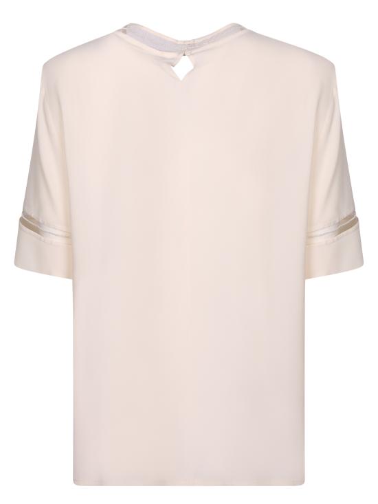 26SS 파비아나 필리피 반팔 티셔츠 TPD266F289 L775 0145 White - FABIANA FILIPPI