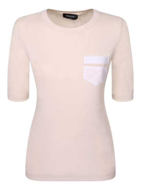 26SS 파비아나 필리피 반팔 티셔츠 JED266F148 L933 0145 White