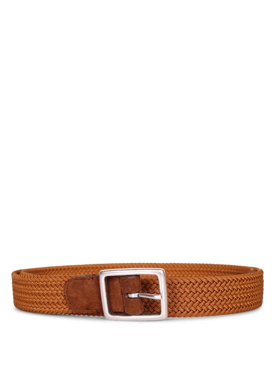 26SS 델 오글리오 가죽 벨트 0765 3360 14 C3M3 Orange