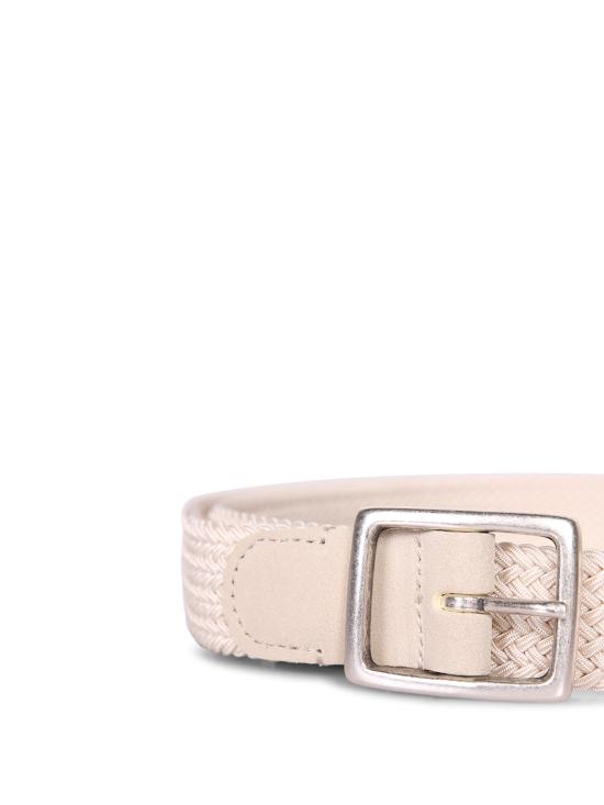 26SS 델 오글리오 가죽 벨트 0765 3360 14 F4 White - DELL'OGLIO