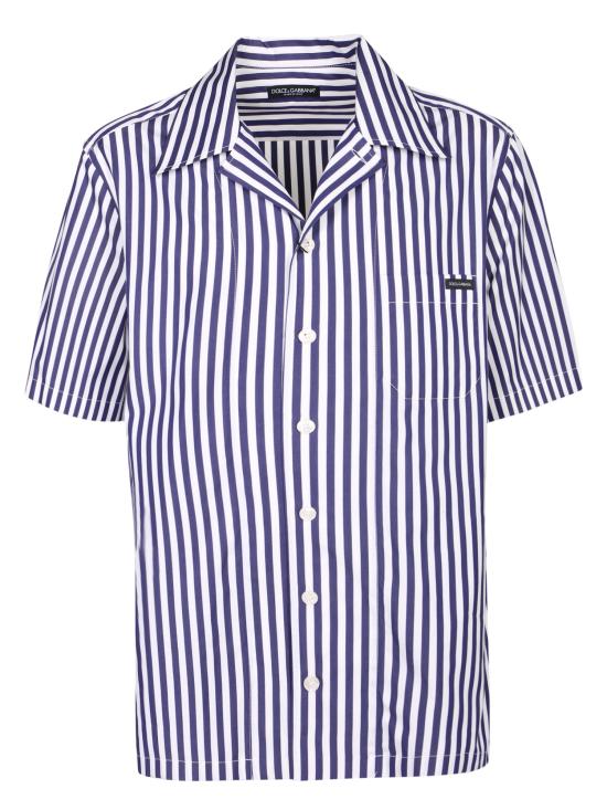 26SS 돌체앤가바나 반팔 셔츠 G5JH9T FR52G S8056 Blue