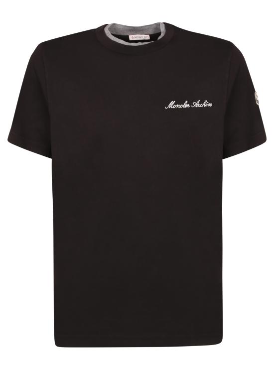 26SS 몽클레어 반팔 티셔츠 8C00015 89AYY 999 Black