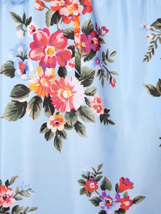 26SS 돌체앤가바나 플라워 부케 미디 스커트 F4DCGT IS11I HC5ZO Blue - DOLCE & GABBANA